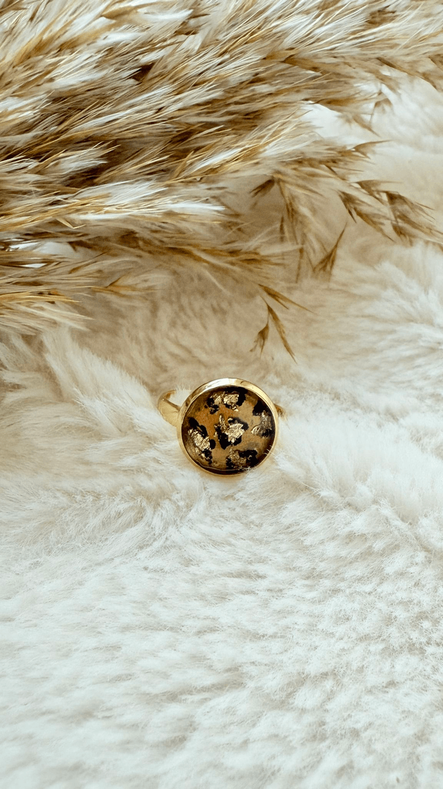 Bague Léopard - brune